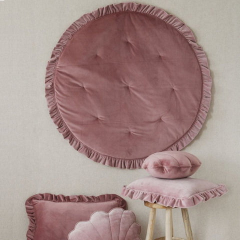 Velvet Baby Rug with Frill - The Linen House
