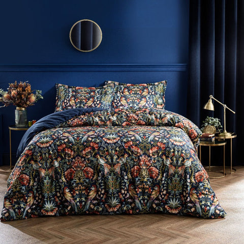 Velvet Enchanted Forest Bedsheet – Elegant Nature - Inspired Luxury - The Linen House