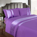 Velvet Stripe Duvet Set - The Linen House
