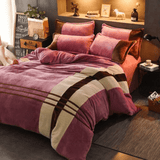 Velvet Stripe Duvet Set - The Linen House