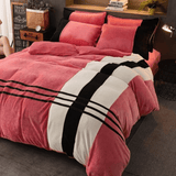 Velvet Stripe Duvet Set - The Linen House