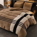 Velvet Stripe Duvet Set - The Linen House