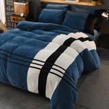 Velvet Stripe Duvet Set - The Linen House