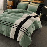 Velvet Stripe Duvet Set - The Linen House