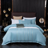 Vertical Ribbon & Lace Duvet Set - The Linen House