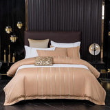 Vertical Ribbon & Lace Duvet Set - The Linen House