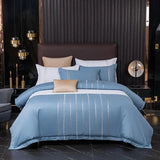 Vertical Ribbon & Lace Duvet Set - The Linen House