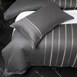 Vertical Ribbon & Lace Duvet Set - The Linen House