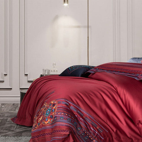 Vintage Embroidery Duvet Cover Set - The Linen House