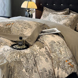 Vintage Oasis Landscape Duvet Set – Elegant Printed Luxury Bedding - The Linen House