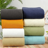 Waffle Cotton Thermal Blanket - The Linen House