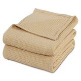 Waffle Cotton Thermal Blanket - The Linen House
