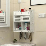 Wall Mounted Hanging shelf Cabinet - The Linen House