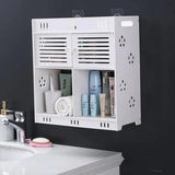 Wall Mounted Hanging shelf Cabinet - The Linen House