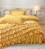 Waterfall Ruffle Duvet Cover Set - The Linen House