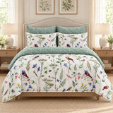 Wildflower Birds 6 Pcs Bedspread Set - The Linen House