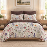 Wildflower Meadow Cream 6 Pcs Bedspread Set - The Linen House