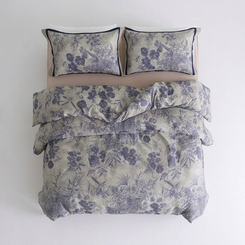Wildflower Serenity Printing Style Printed Duvet Set