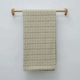 Winter Organic Cotton Waffle Baby Blanket Yarn Dyed - The Linen House