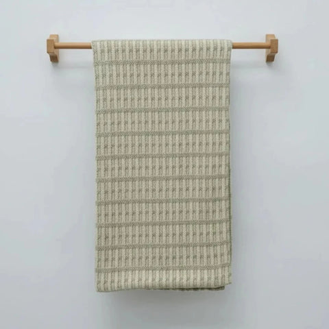 Winter Organic Cotton Waffle Baby Blanket Yarn Dyed - The Linen House