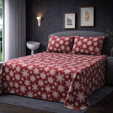 Winter Snowfall Bedsheet (3pcs) - The Linen House