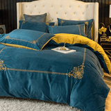 Winter Thick Coral Velvet Duvet Set - The Linen House