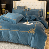 Winter Thick Coral Velvet Duvet Set - The Linen House