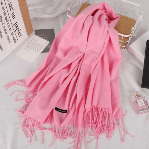Winter Warm Scarf ( pink ) - The Linen House