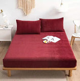 Winter Warm Velvet Fitted Sheet - The Linen House