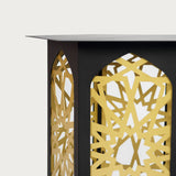 Black & Gold Metal Side Table