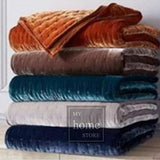 Teal Velvet Bedspread -King