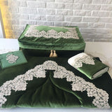 Velvet Prayer Mat Set (Green)