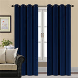 Premium Blue Velvet Curtain for Bedroom & Living Room - The Linen House