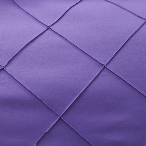 Purple Pinch Pleate Duvet Set
