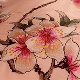 New Peach Luxury Embroidery Duvet Set