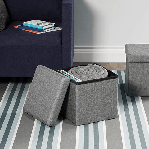 16" Jute Storage Ottoman - The Linen House