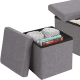 16" Jute Storage Ottoman - The Linen House