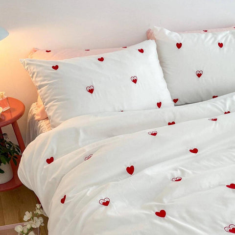 Embroidery Duvet Cover Set - The Linen House