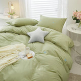 Star Embroidered Duvet Cover Set