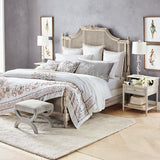 New Luxury Embroidered Duvet Set in Blush Gray