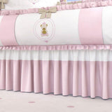 White And Pink Baby Cot Set - The Linen House