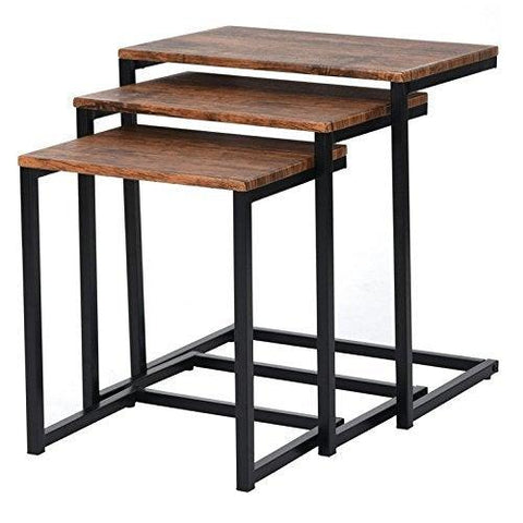 3 piece Stacking Nesting Coffee Table - The Linen House