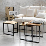 3 Pieces Table Set for Office and Living Room - The Linen House