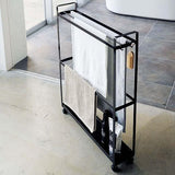 3 - Tier Freestanding Multipurpose Holder with Heavy Duty Metal Shelving - The Linen House