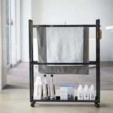 3 - Tier Freestanding Multipurpose Holder with Heavy Duty Metal Shelving - The Linen House