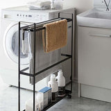 3 - Tier Freestanding Multipurpose Holder with Heavy Duty Metal Shelving - The Linen House