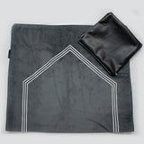 Velvet Prayer Mat Set with Leather Pouch