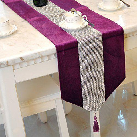 Table Runner (Purple) - The Linen House
