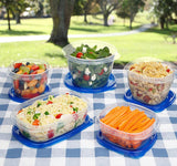Air Vent Lid Microwave Plastic Food Container Set