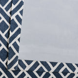 New Printed Storm Grey Geometric Pattern Curtain